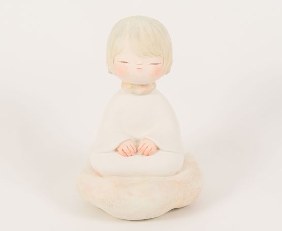 Simply Waiting in Silence by Miyako Terakura contemporary artwork Sculpture