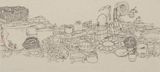 Eat Q by Tang Guo contemporary artwork drawing