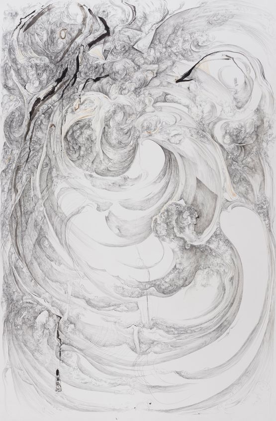 Between the Mountain and the Sea by Lin Guocheng contemporary artwork Painting