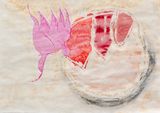 From the Dead Reckoning to Her Folds series by Iz Oztat contemporary artwork painting works on paper