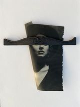 Black Portrait From the series Mountain by Lucia Tallova contemporary artwork painting photography print works on paper