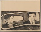 Study-Scene 5 by Pamela Phatsimo Sunstrum contemporary artwork drawing works on paper