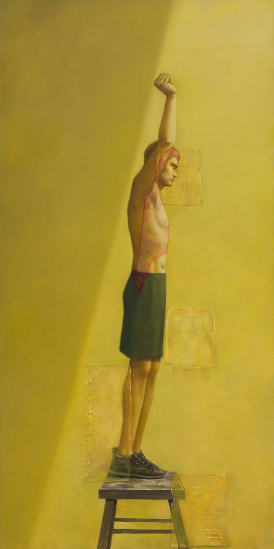 Role No. 12 by Zhang Xiaogang contemporary artwork Painting