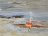 Seascape by Ficre Ghebreyesus contemporary artwork painting works on paper