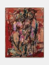 Dismantled Figure VI Red by Daniel Crews-Chubb contemporary artwork painting