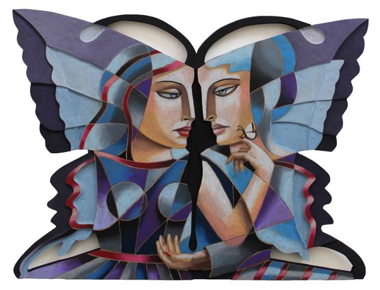Kaleidoscopic Lovers by Jade Ching-Yuk Ng contemporary artwork Painting