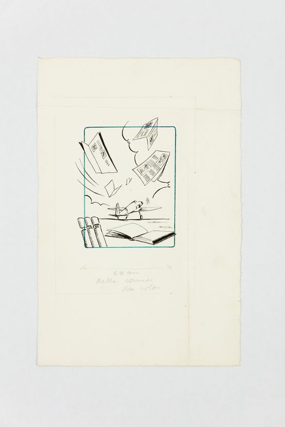 Untitled Ali dItalia by Bruno Munari contemporary artwork Works on Paper