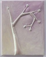 Botanical cyme bruise by Caroline Rothwell contemporary artwork painting sculpture