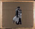 Interracial Couple by Mike Cloud contemporary artwork Painting