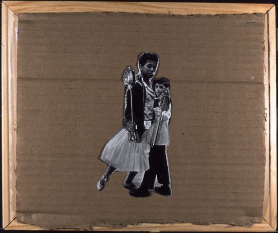 Interracial Couple by Mike Cloud contemporary artwork Painting