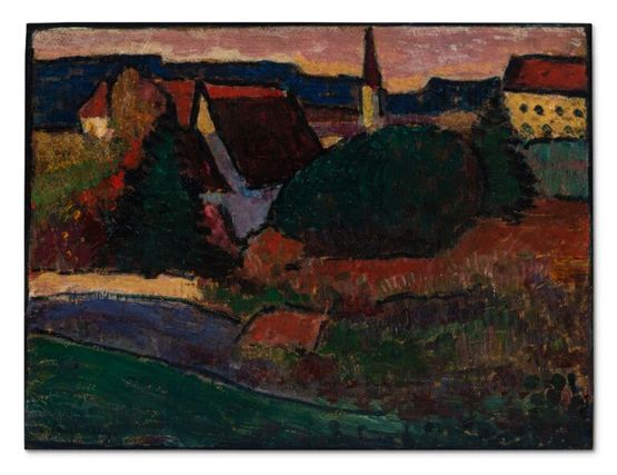 Blick auf Murnau by Alexej Von Jawlensky contemporary artwork Painting