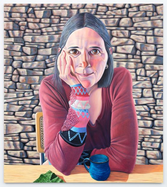 Rosa Luxemburg as Sigrid Hackenberg y Almansa by Robin Lowe contemporary artwork Painting