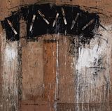 Pain by Abdul-Karim Majdal Al-Beik contemporary artwork mixed media