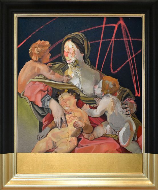 Charity After Reni by Frans Smit contemporary artwork Painting
