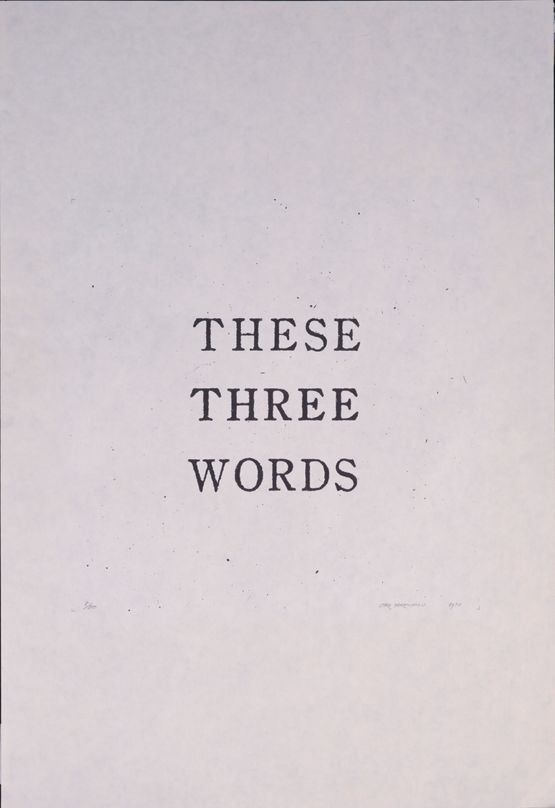 English Words by The Estate of Jiro Takamatsu contemporary artwork Print