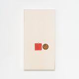Sem Titulo Untitled da serie Toquinhos from the Little Stubs series by Mira Schendel contemporary artwork painting