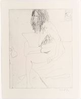 The Edge of the Bed My dearest dust by Chantal Joffe contemporary artwork print