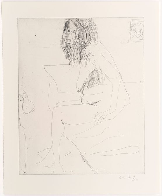 The Edge of the Bed My dearest dust by Chantal Joffe contemporary artwork Print