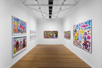 Contemporary art exhibition Kaylene Whiskey From Comic to Canvas at Roslyn Oxley9 Gallery Sydney Australia