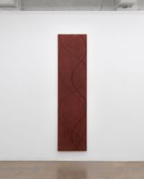 Column Painting 8A Dark Red Study by Robert Mangold contemporary artwork painting
