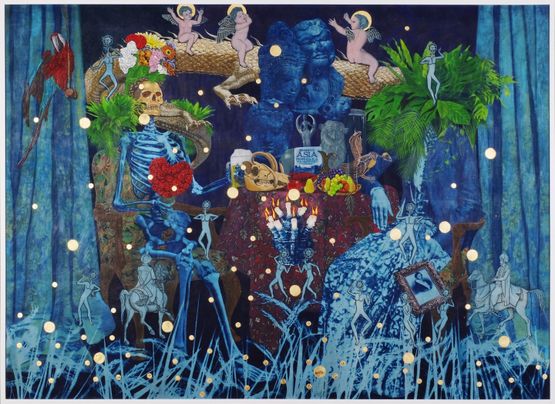 Fusion dialogue 3 the image file under the sun by Budi Agung Kuswara contemporary artwork Painting