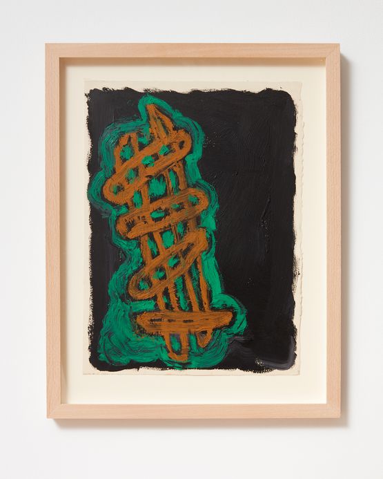 Ladder and Step Series 3 by Basil Beattie contemporary artwork Painting