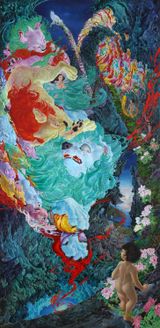 The Stone Bridge by Okamoto Ellie contemporary artwork painting