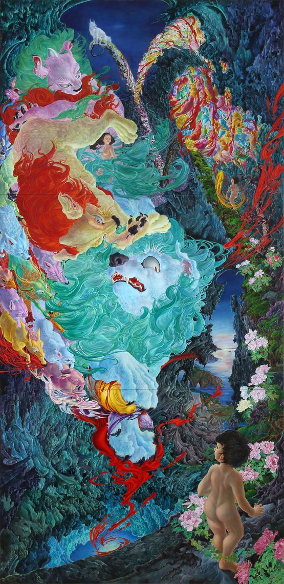 The Stone Bridge by Okamoto Ellie contemporary artwork Painting