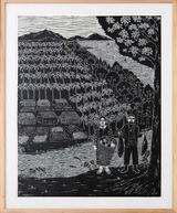 Cerita Pulau Kelapa by Fitriani Dk contemporary artwork print textile
