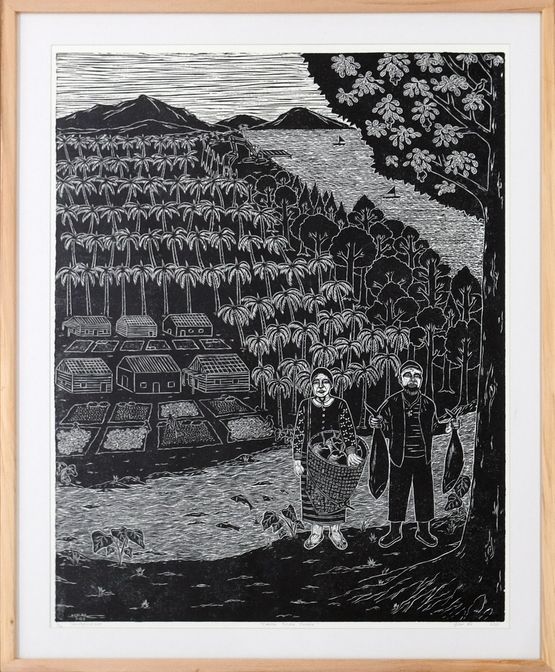 Cerita Pulau Kelapa by Fitriani Dk contemporary artwork Print