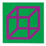 Cubes in Color on Color by Sol Lewitt contemporary artwork print works on paper