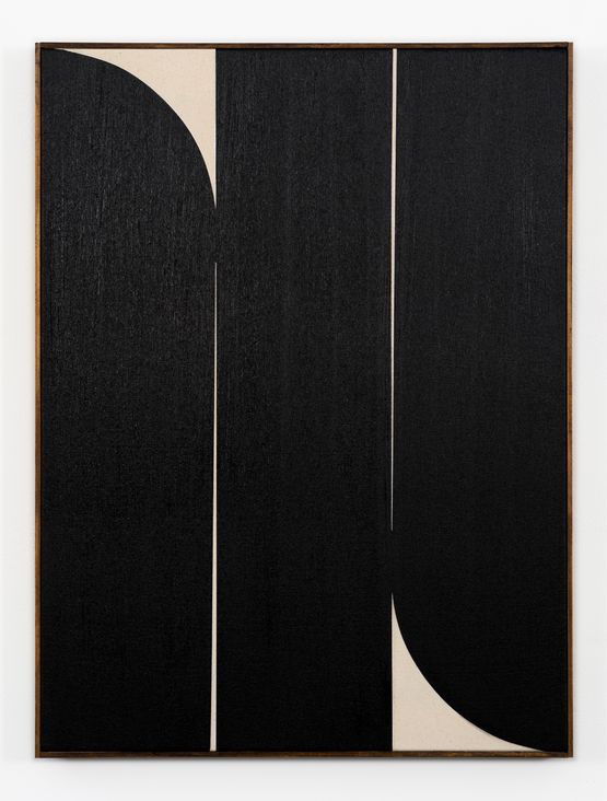 Black 3 by Johnny Abrahams contemporary artwork Painting
