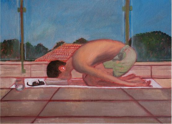 The mirror is steaming up and reflects nothing by Amit Berman contemporary artwork Works on Paper