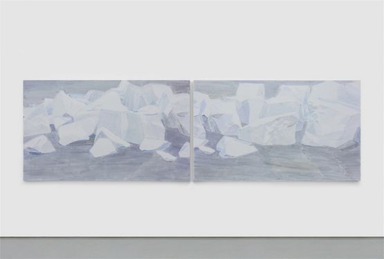 White Stones No.6  No.5 by Shi Zhiying contemporary artwork Painting