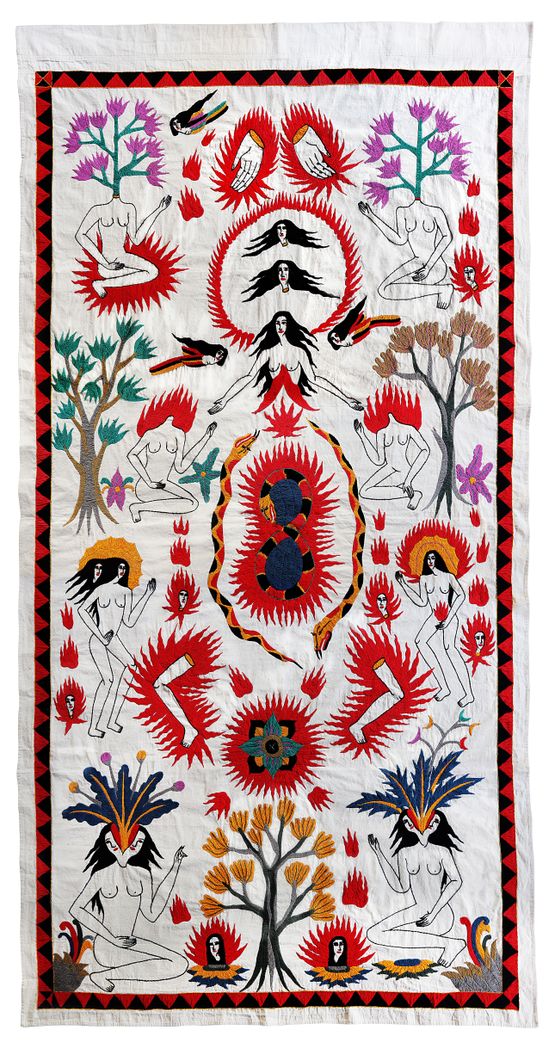 Act Three 2 by Citra Sasmita contemporary artwork Textile
