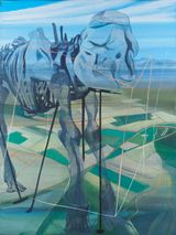 Souvenir delephant by Marc Desgrandchamps contemporary artwork painting