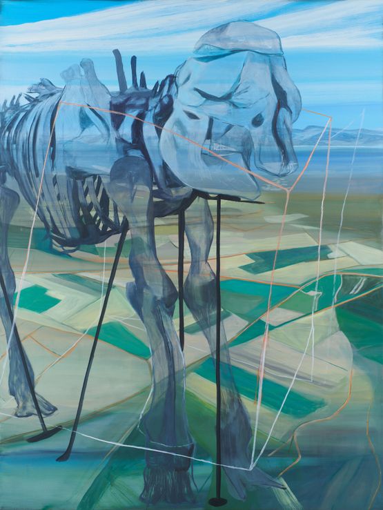 Souvenir delephant by Marc Desgrandchamps contemporary artwork Painting
