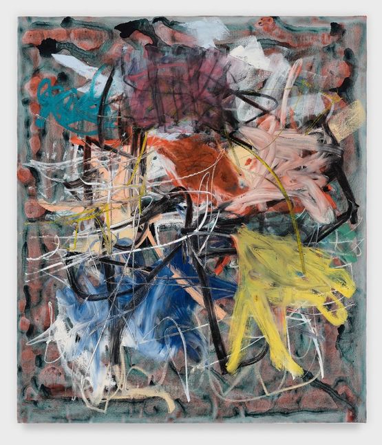 Opal Pink Veil Fine Lines 011226 by Aaron Garber-Maikovska contemporary artwork Painting