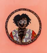 Tangerine II by Michael Gah contemporary artwork mixed media textile