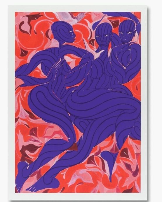 Violet Dance by Tunji Adeniyi-Jones contemporary artwork Print