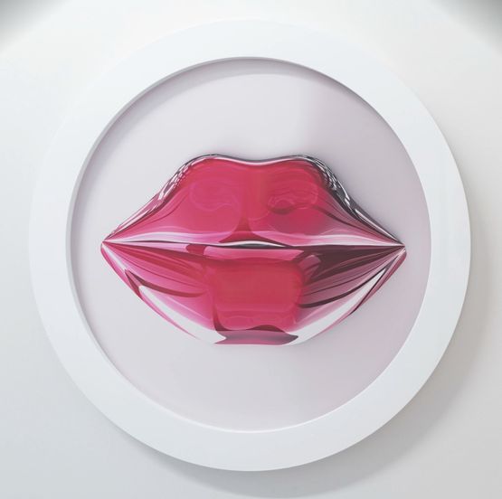Red Glass Lips by Hye Rim Lee contemporary artwork Photography