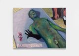 Gaza Apollo With His Title by Rosalind Nashashibi contemporary artwork painting