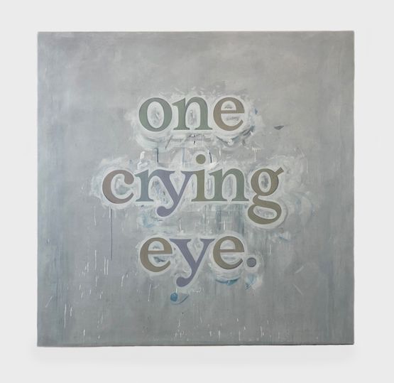 one crying eye. 5 by Ricci Albenda contemporary artwork Mixed Media
