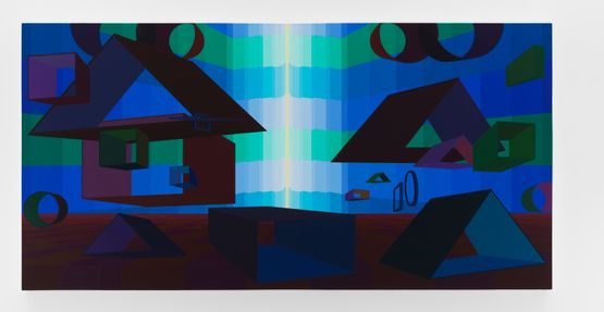 Apogee by Al Held contemporary artwork Painting