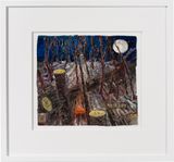 orange mercury by Fiona Hall contemporary artwork painting