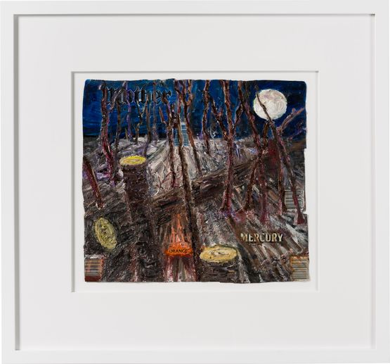 orange mercury by Fiona Hall contemporary artwork Painting