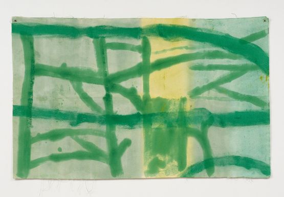 Commune green by Anoushka Akel contemporary artwork Painting