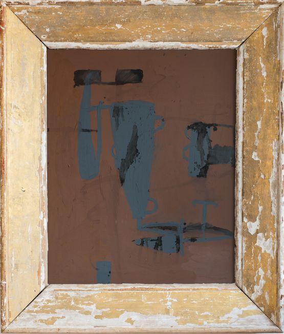 San Gennaro Brown and Grey II by James Brown contemporary artwork Painting