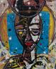 Jomeaux Celeste II by Jean-Baptiste Djeka contemporary artwork Painting