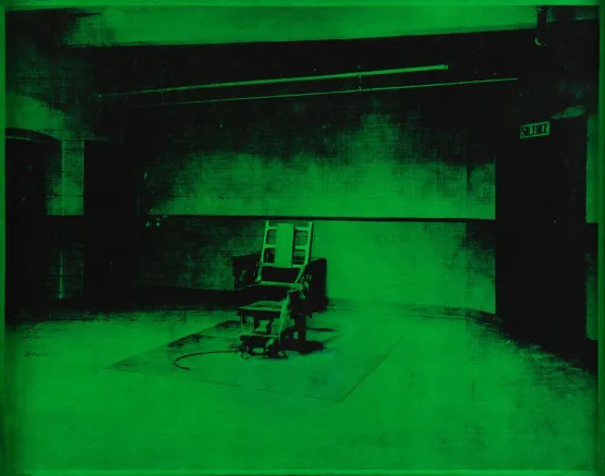Little Electric Chair by Andy Warhol contemporary artwork Painting
